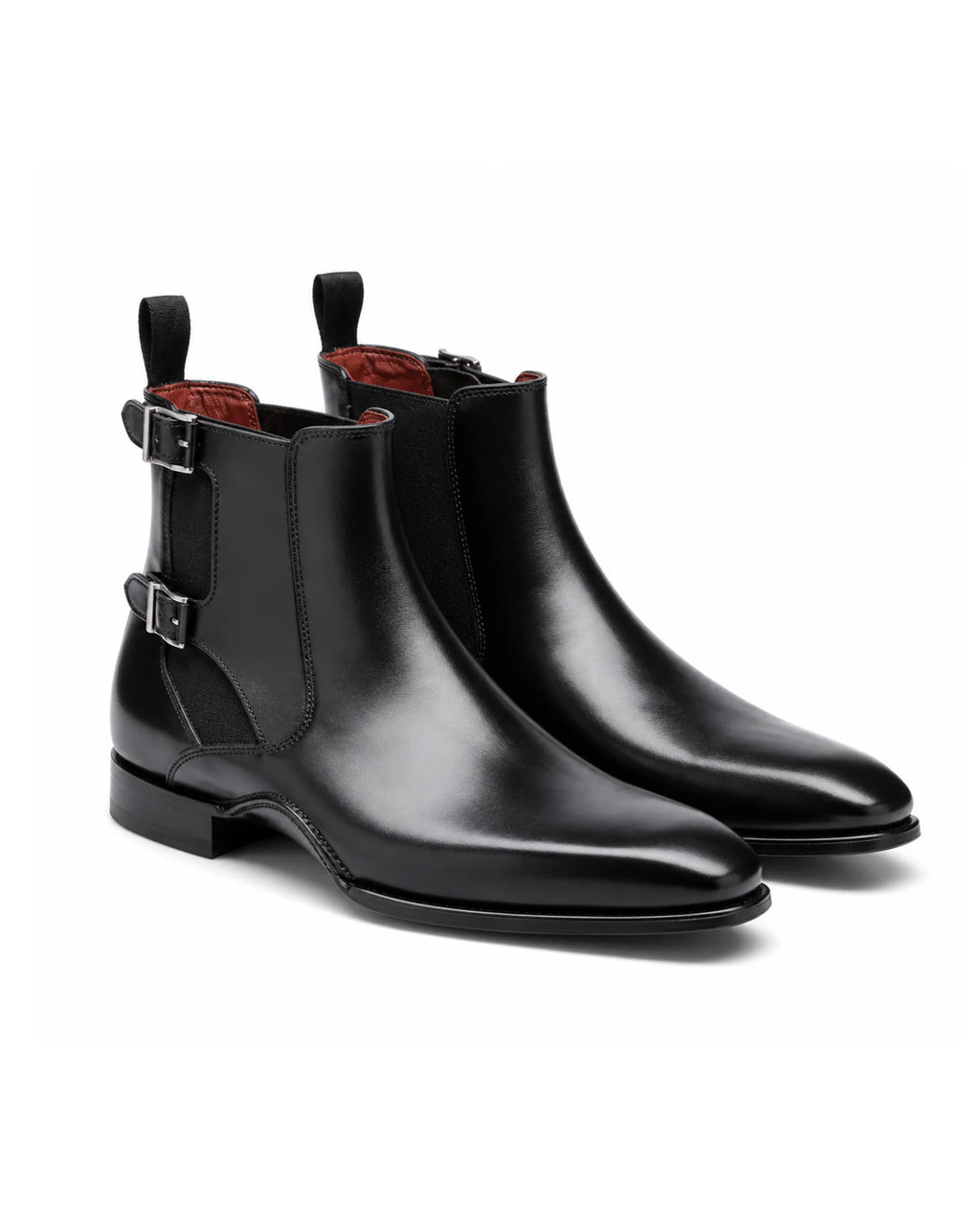 Aryaki Amber Tan Sovereign Doublestrap Monk Boots | Handmade Leather Monkstrap Boots