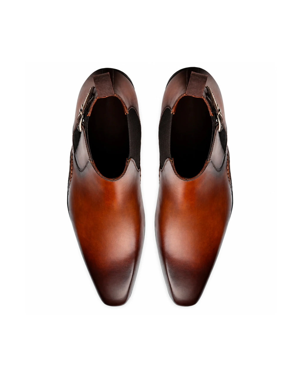 Aryaki Amber Tan Sovereign Doublestrap Monk Boots | Handmade Leather Monkstrap Boots