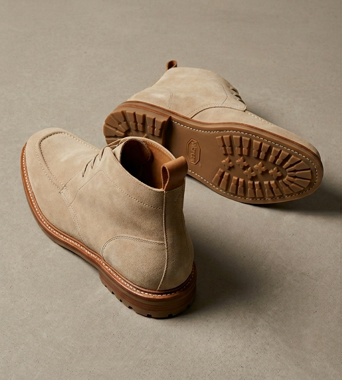 MBF Sahara Men's Premium Suede Chukka Boots - Casual Lace-Up Ankle Shoes