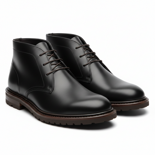 MBF Heritage Formal Burnished Leather Chukka Boots for Men