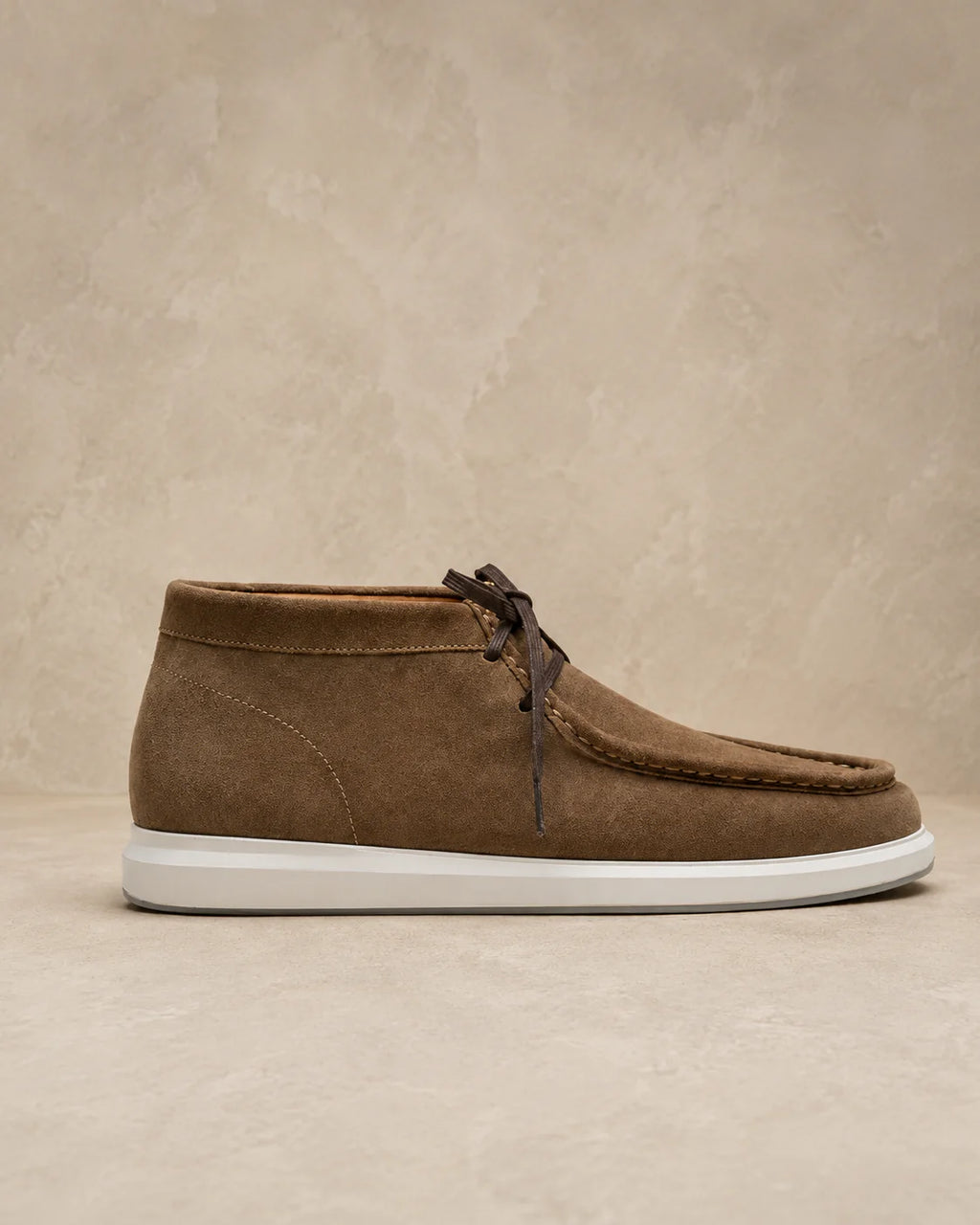 Aryaki Mocha Brown Suede Desert Boots | Handmade Suede Lace-Up Boots