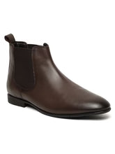 Teakwoodleathers Men's Premium Brown Leather Chelsea Boots - Sleek Formal Slip-On Shoes