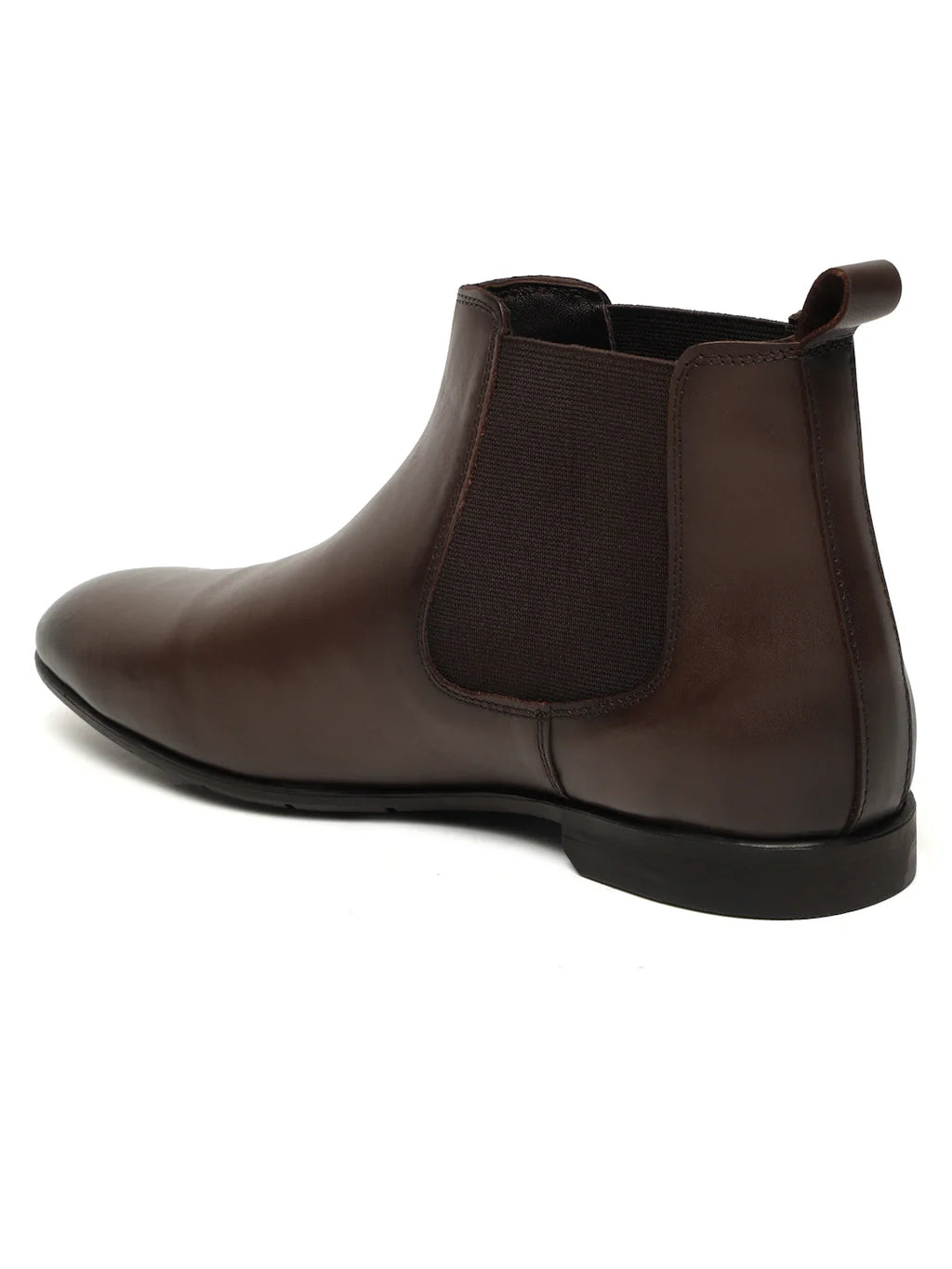Teakwoodleathers Men's Premium Brown Leather Chelsea Boots - Sleek Formal Slip-On Shoes