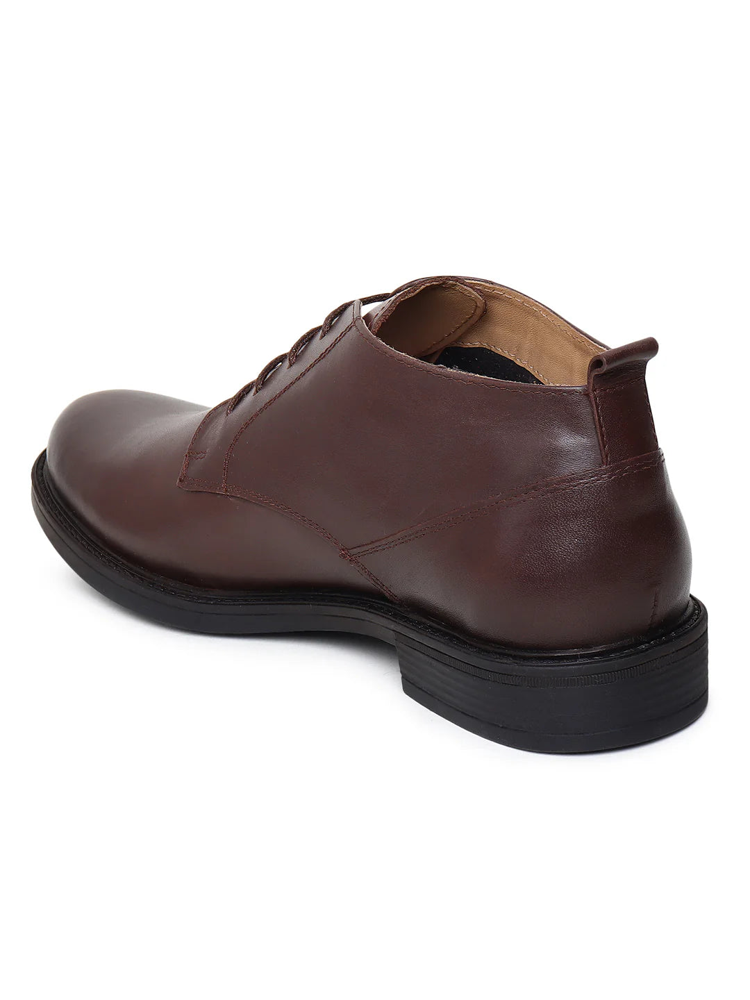 Teakwood Genuine Leather Mid Top Brown formal shoes