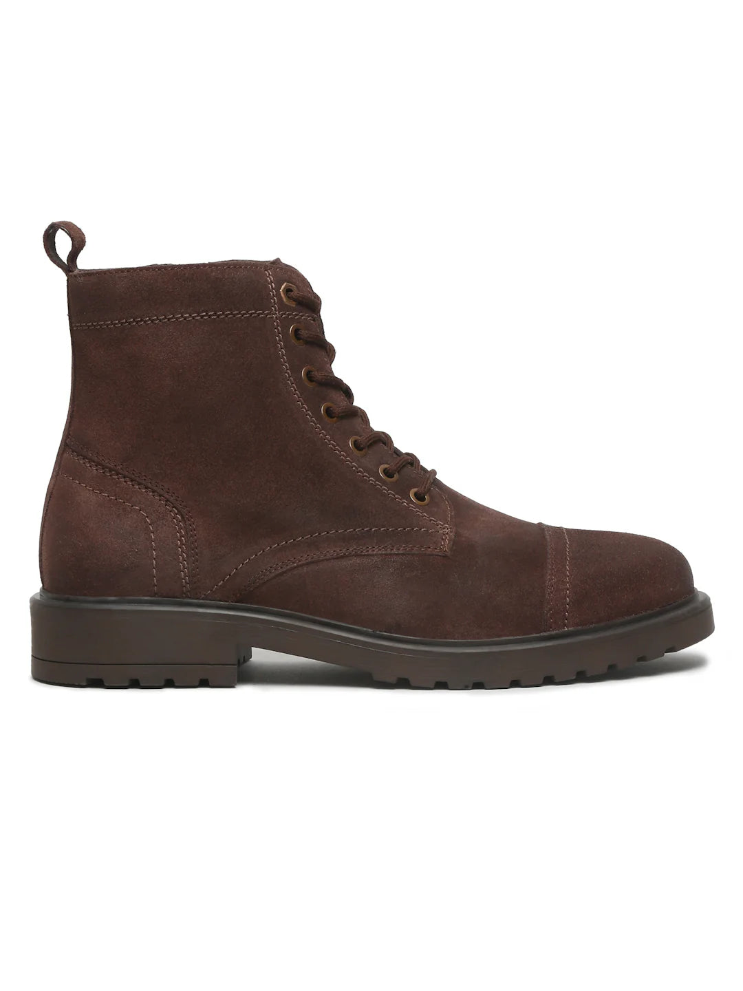 Teakwoodleathers Mens Brown Leather Lace-up Boots