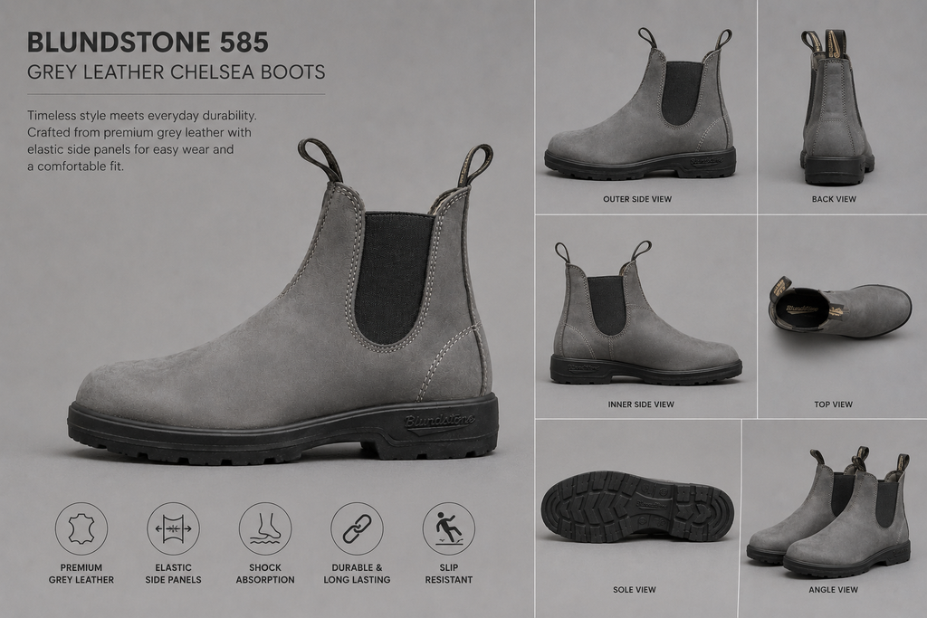 MBF Premium Lug Sole Chelsea Boots for Men